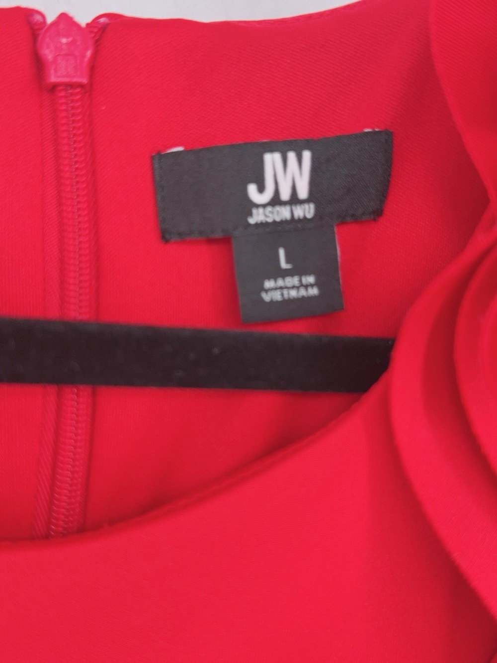Jason Wu Red Sexy Rosette Shoulder Formal Party Dress NWOT SIZE L - Picture 4 of 8